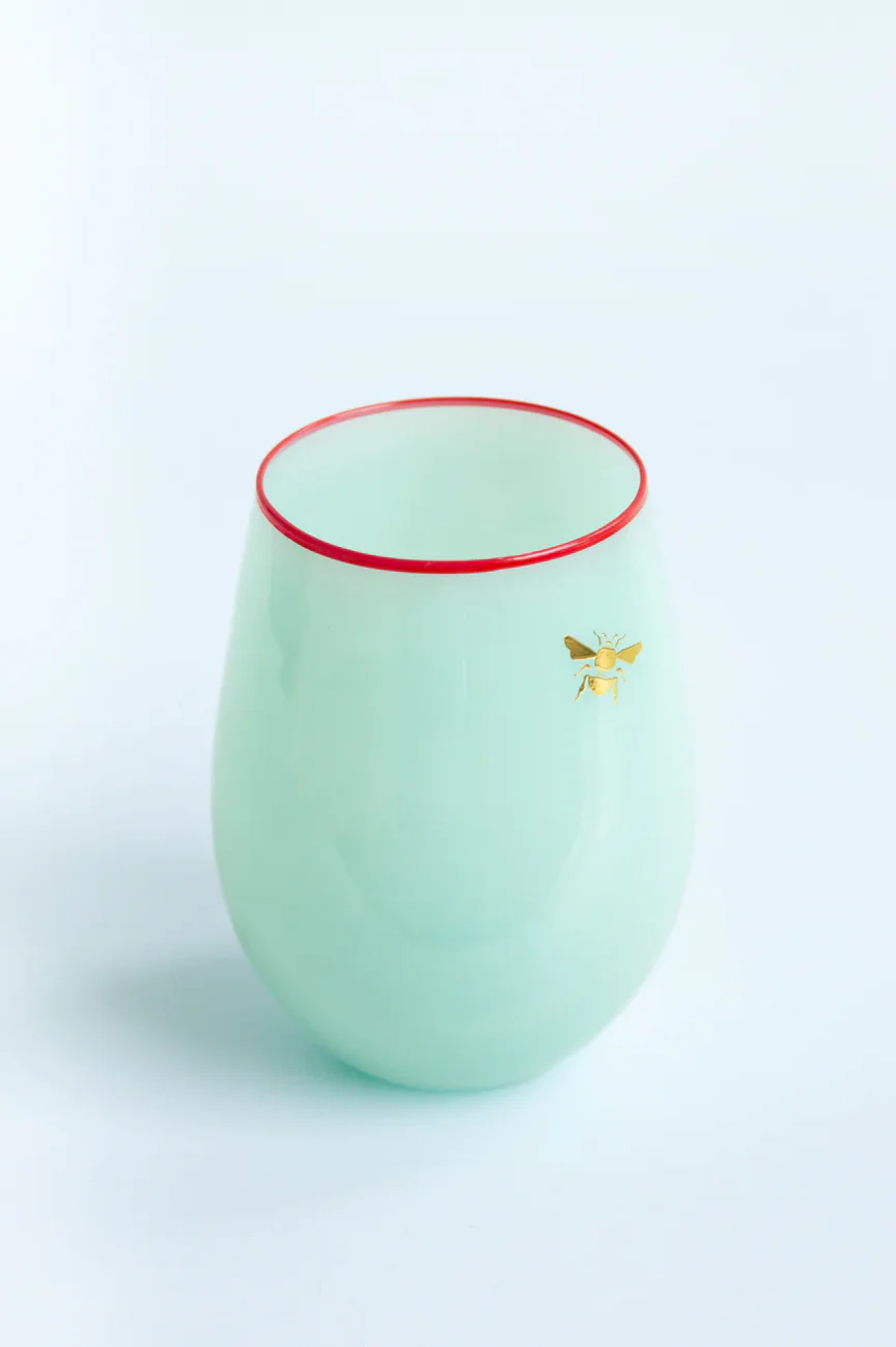 Yvonne Ellen Glass Bee Tumblers, Set Of 4 - Image 7