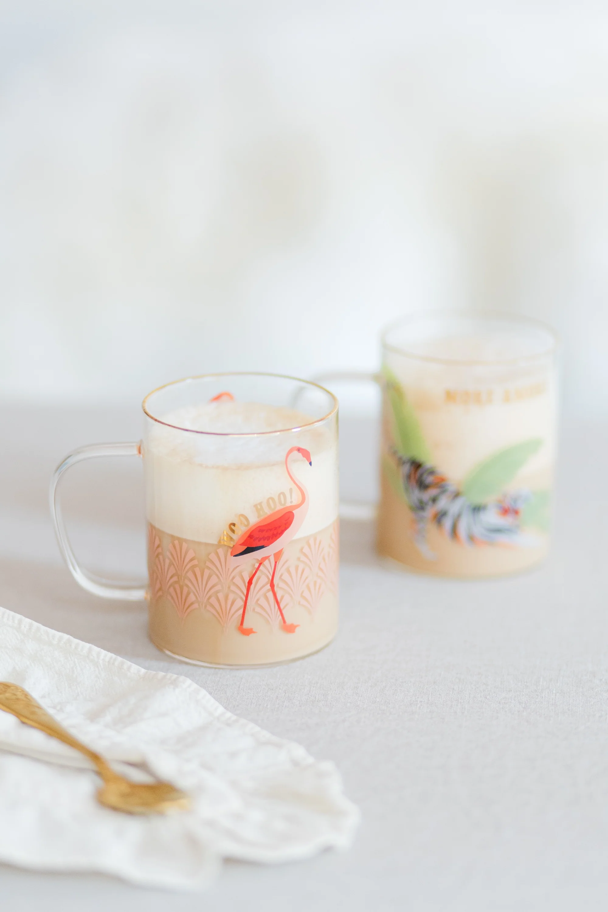 Yvonne Ellen Glass Mug, Flamingo - Image 3