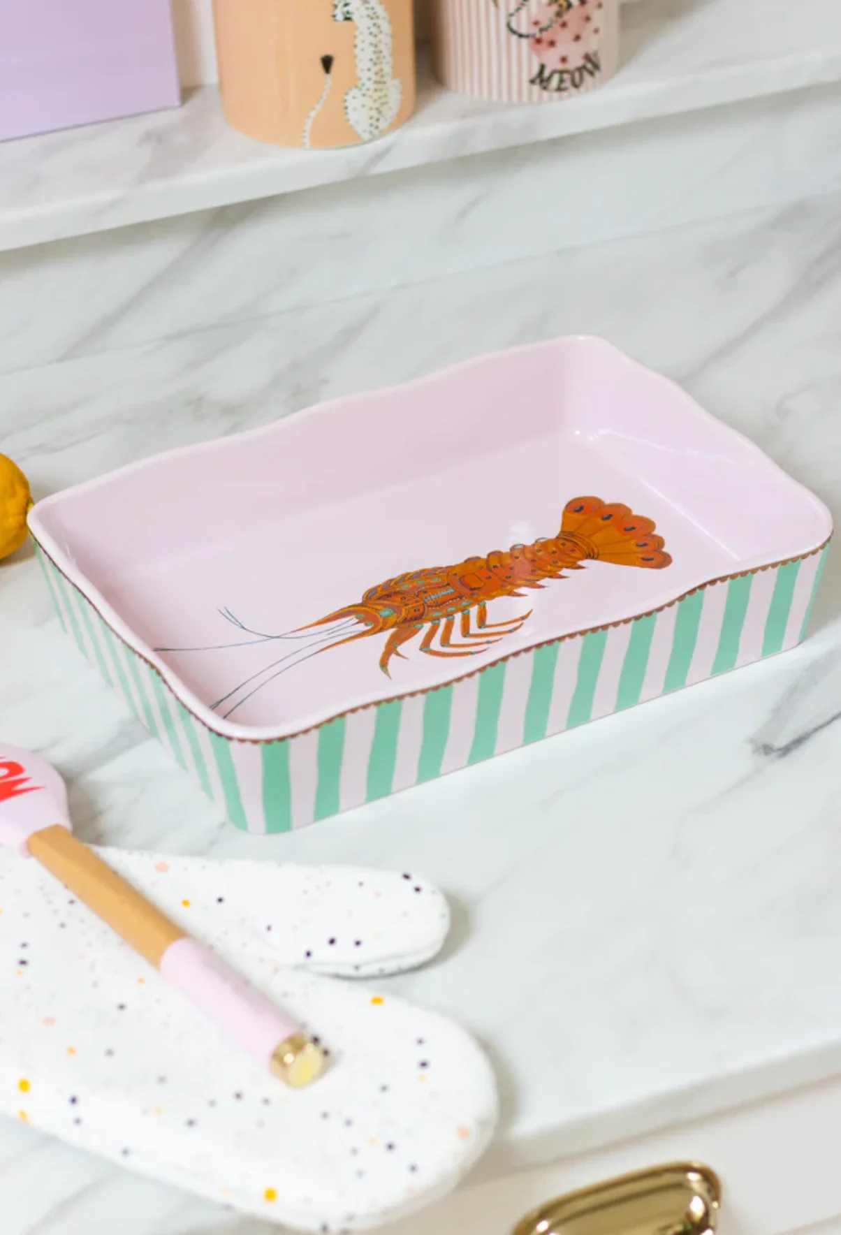 Yvonne Ellen Rectangular Baking Dish, Lobster (Large) - Image 2
