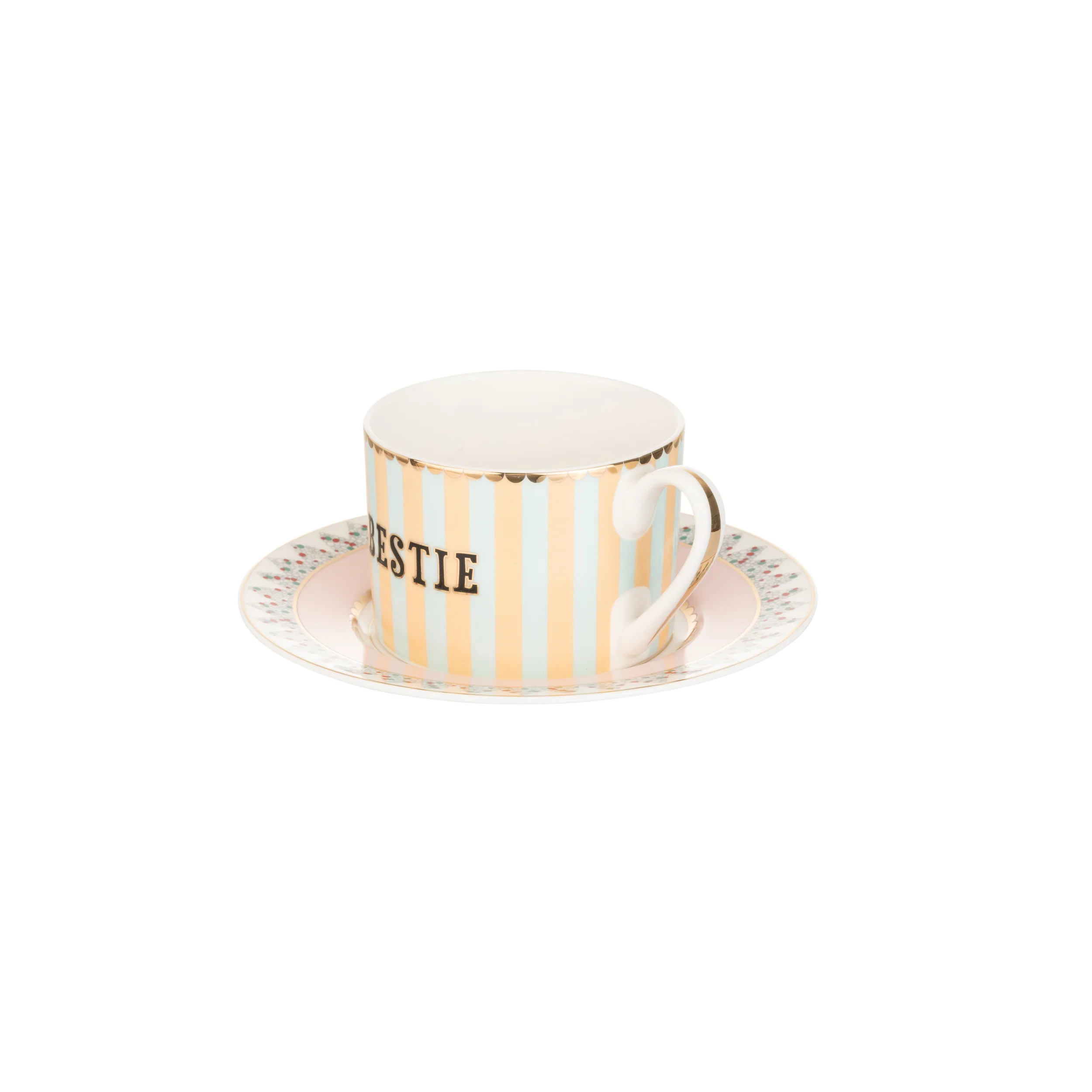 Yvonne Ellen Tea Cup & Saucer, Bestie - Image 7