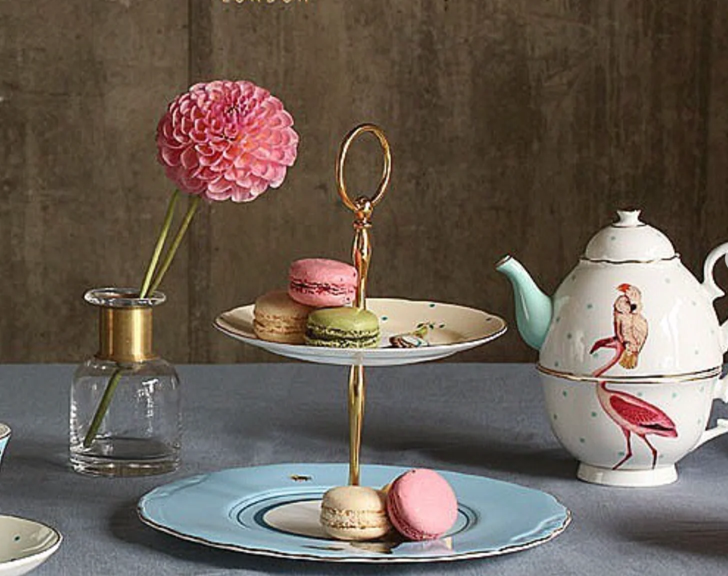 Yvonne Ellen Tea For One Set, Flamingo - Image 5