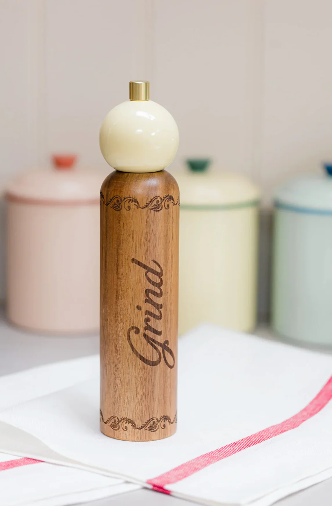 Yvonne Ellen Wood Pepper Grinder - Image 5